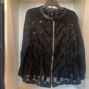 Inc Lace Peplum Blazer